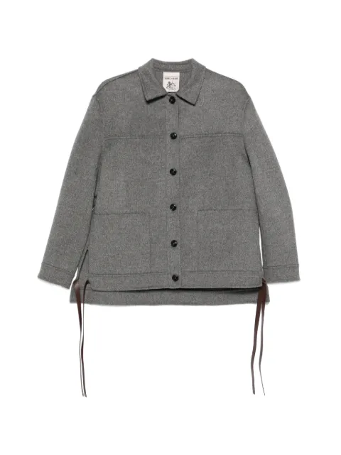 Semicouture tie-detail button-up jacket