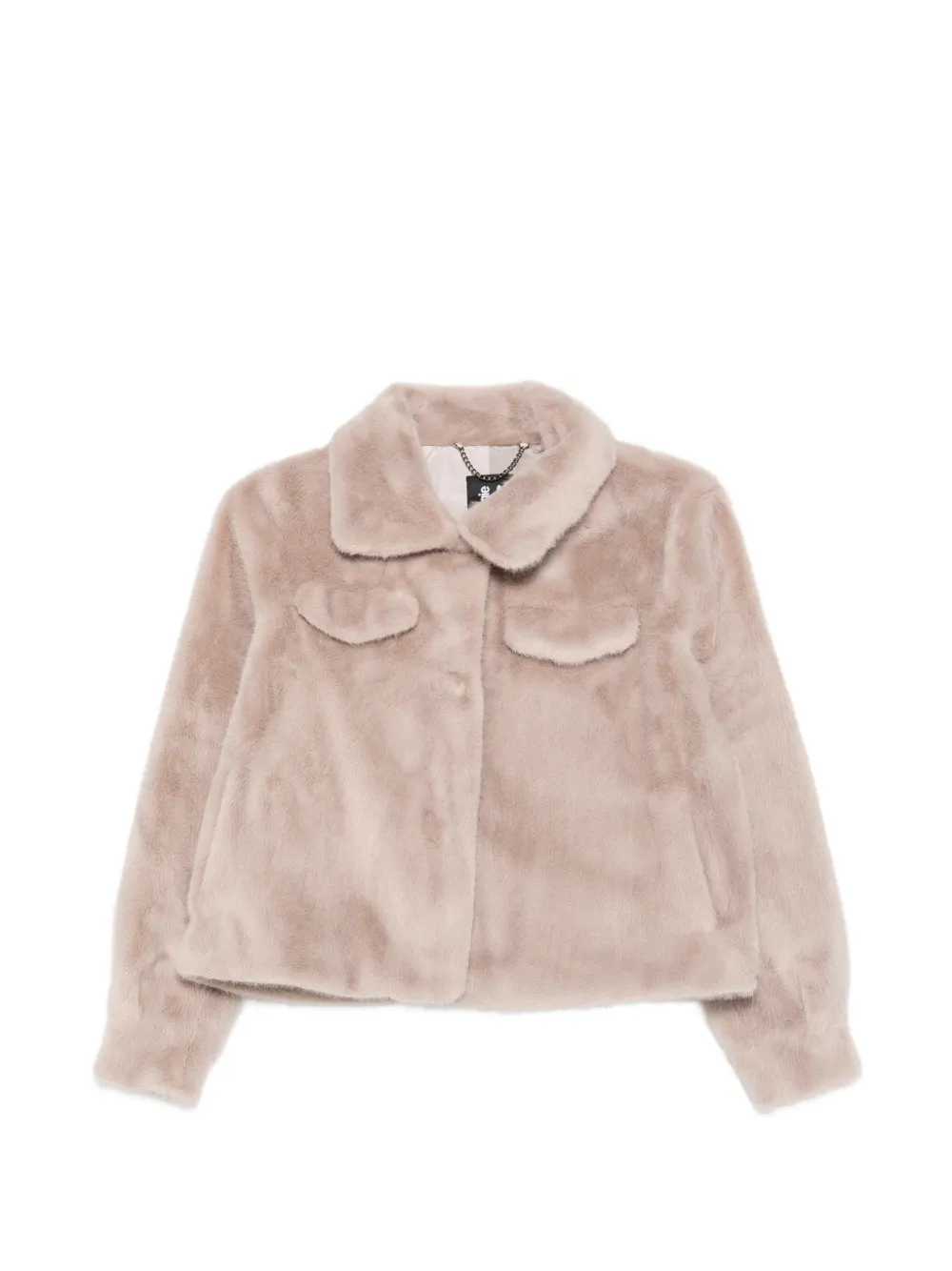 bomboogie faux-fur pocket-detail jacket
