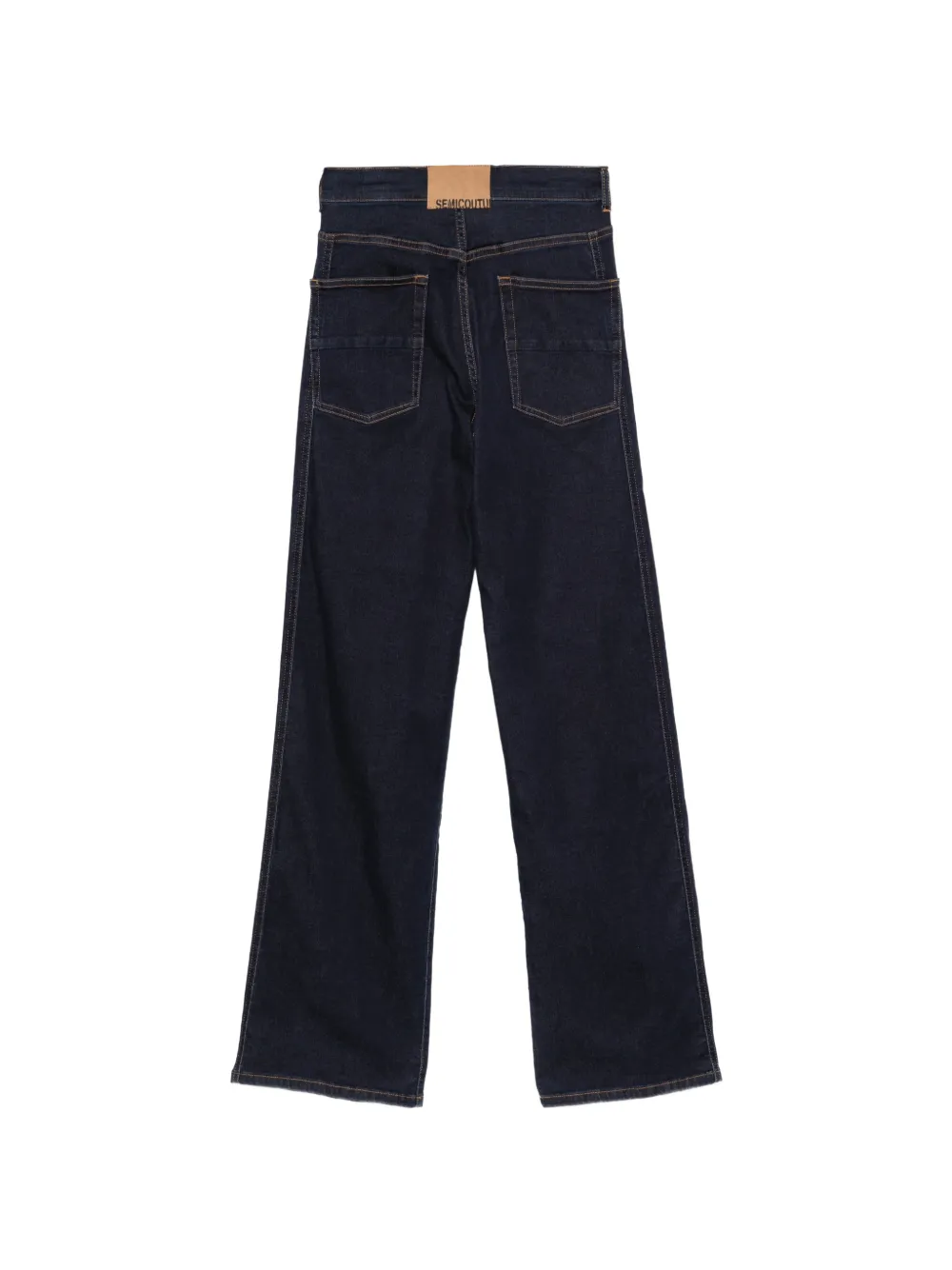 Semicouture Jeans met wijde pijpen Blauw