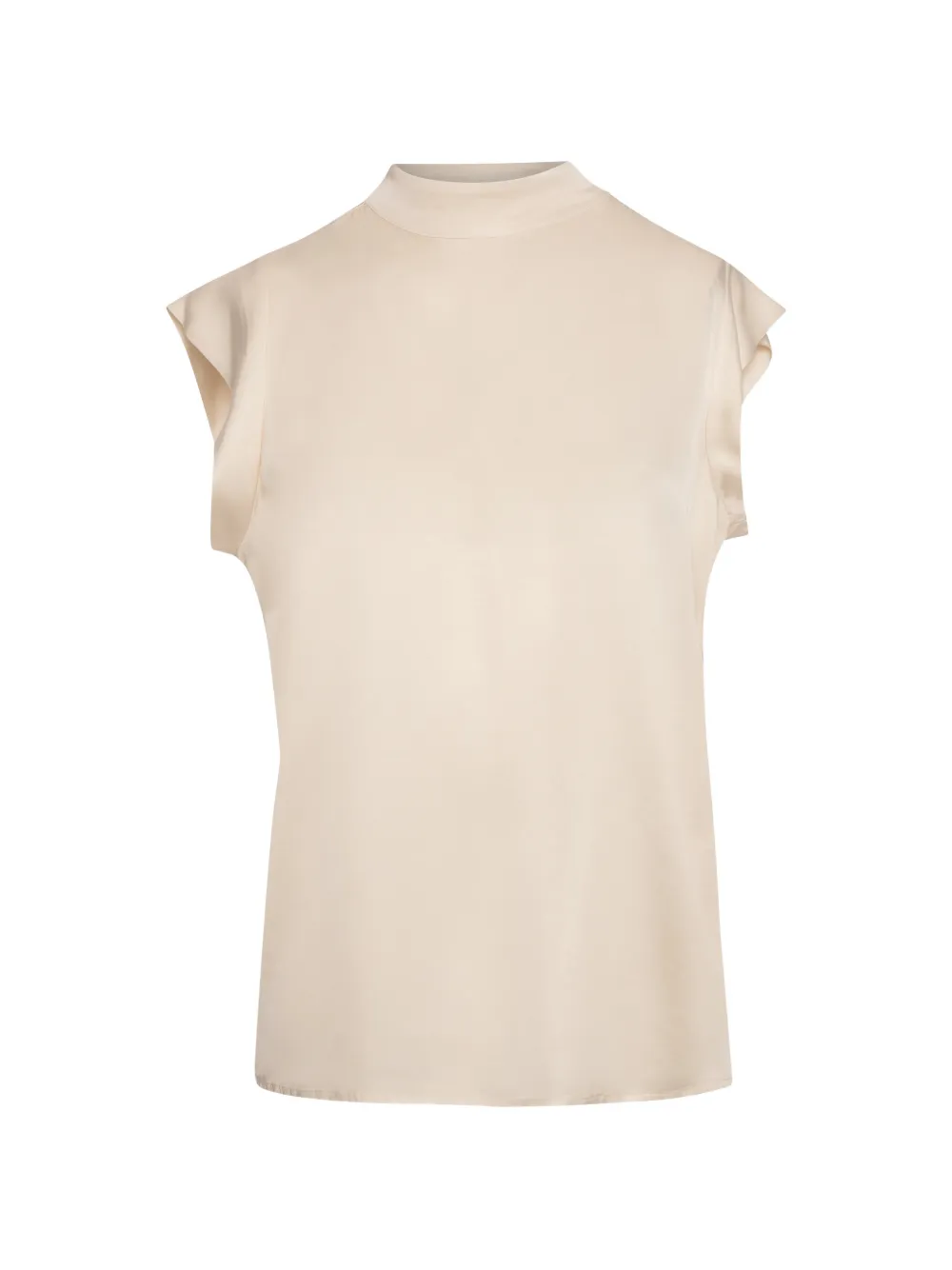 FRACOMINA satin-finish sleeveless blouse - Toni neutri