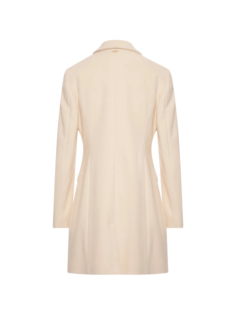 FRACOMINA Jas met gekerfde revers en ringdetail Beige