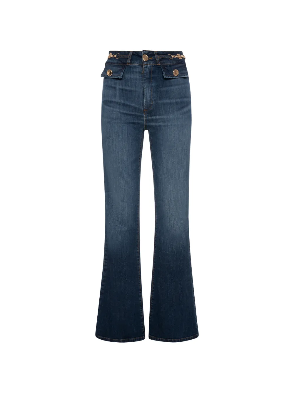 FRACOMINA chain-link flared jeans