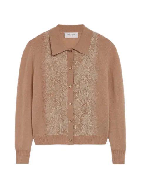 Ermanno Scervino lace-panelled cardigan