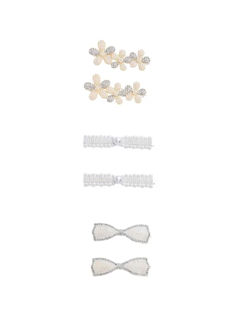 Mimi Tutu Crystal Elegance faux-pearl hair clips (set of three)