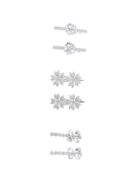 Mimi Tutu crystal-embellished floral hair clips