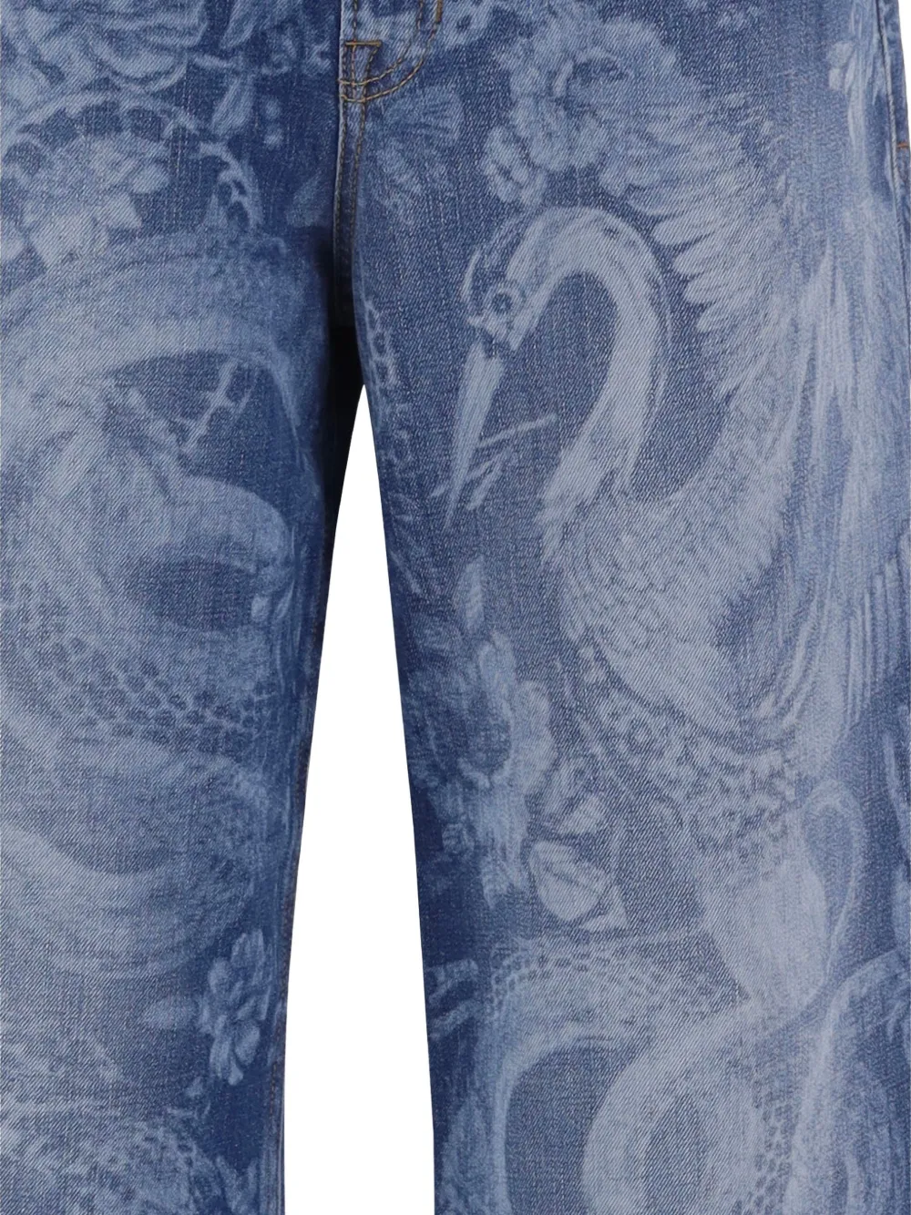 Just Cavalli Jeans met dierenprint Blauw