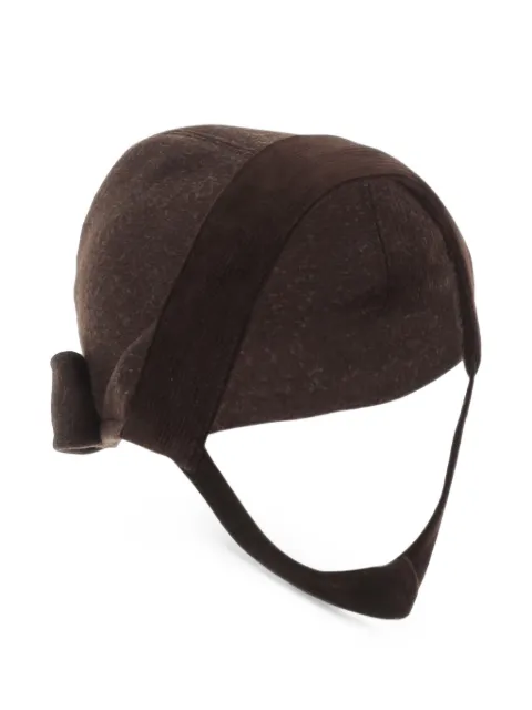 FRIKI bow-detail bonnet hat