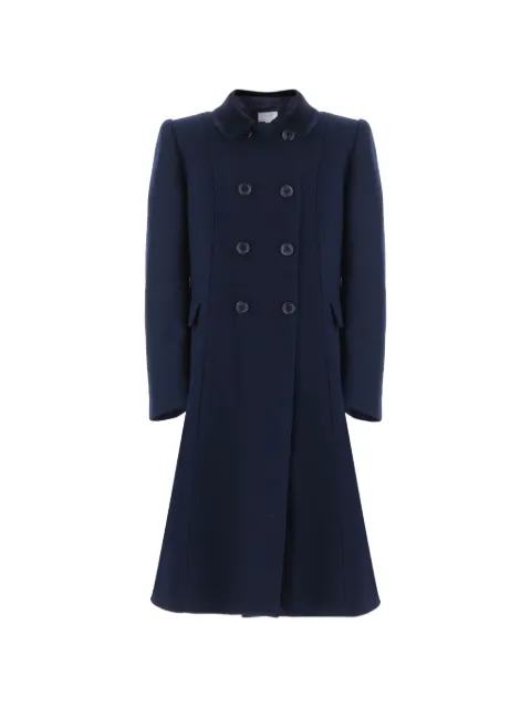 FRIKI velvet-collar double-breasted coat