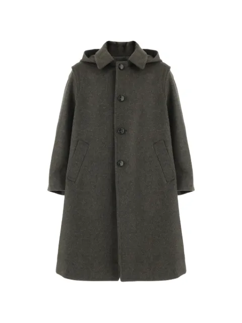 FRIKI hooded wool coat