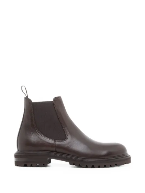 Giorgio Armani nappa leather Chelsea boots