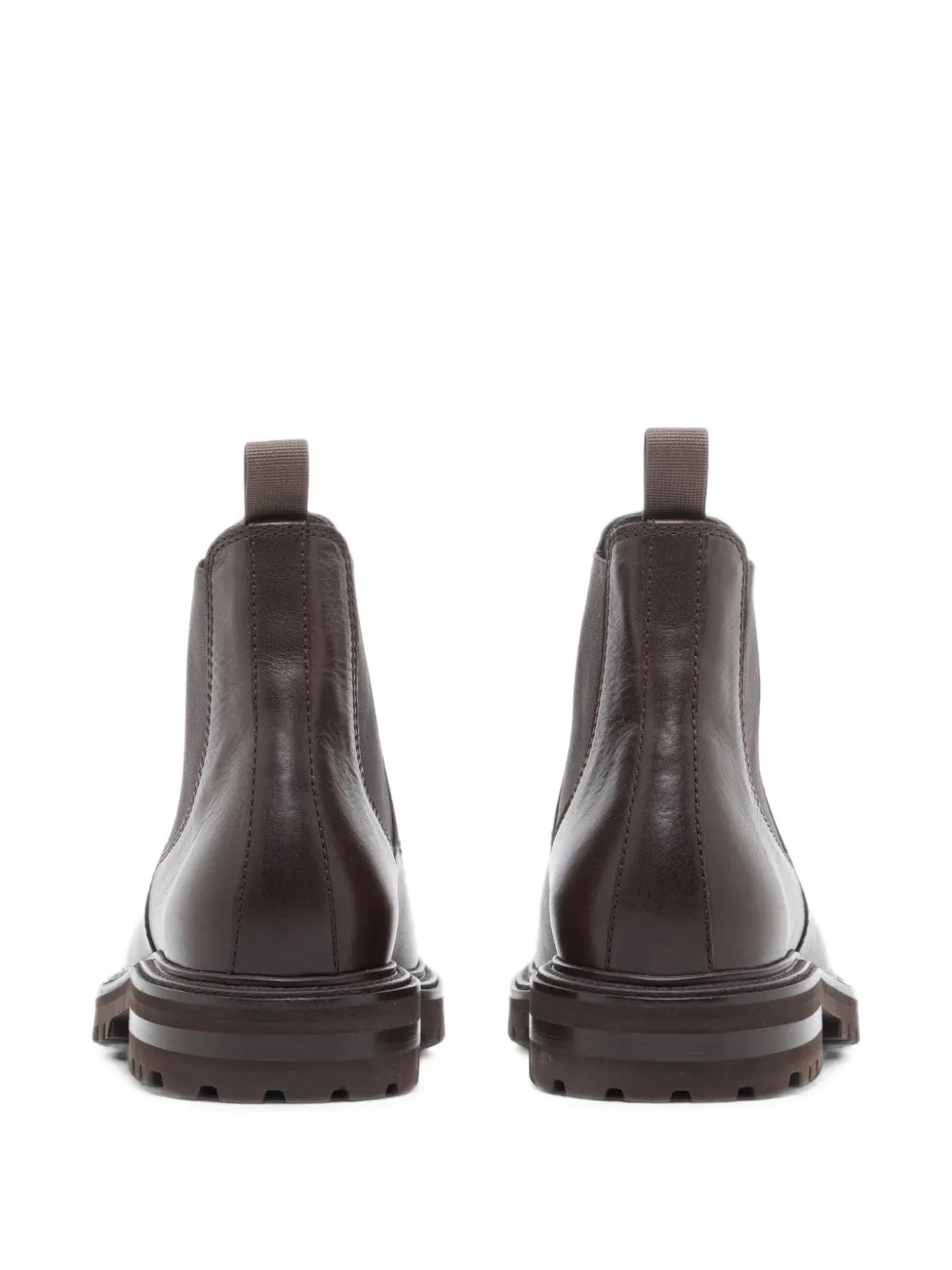 Giorgio Armani nappa leather Chelsea boots Bruin