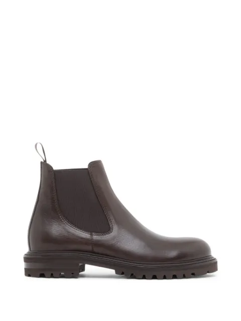 Giorgio Armani nappa leather Chelsea boots