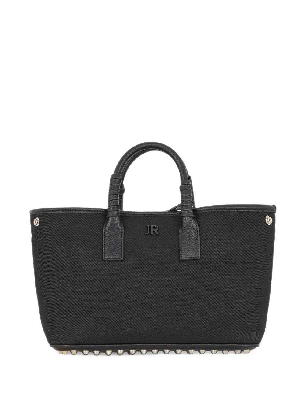 John Richmond Shopper met logoplakkaat Zwart