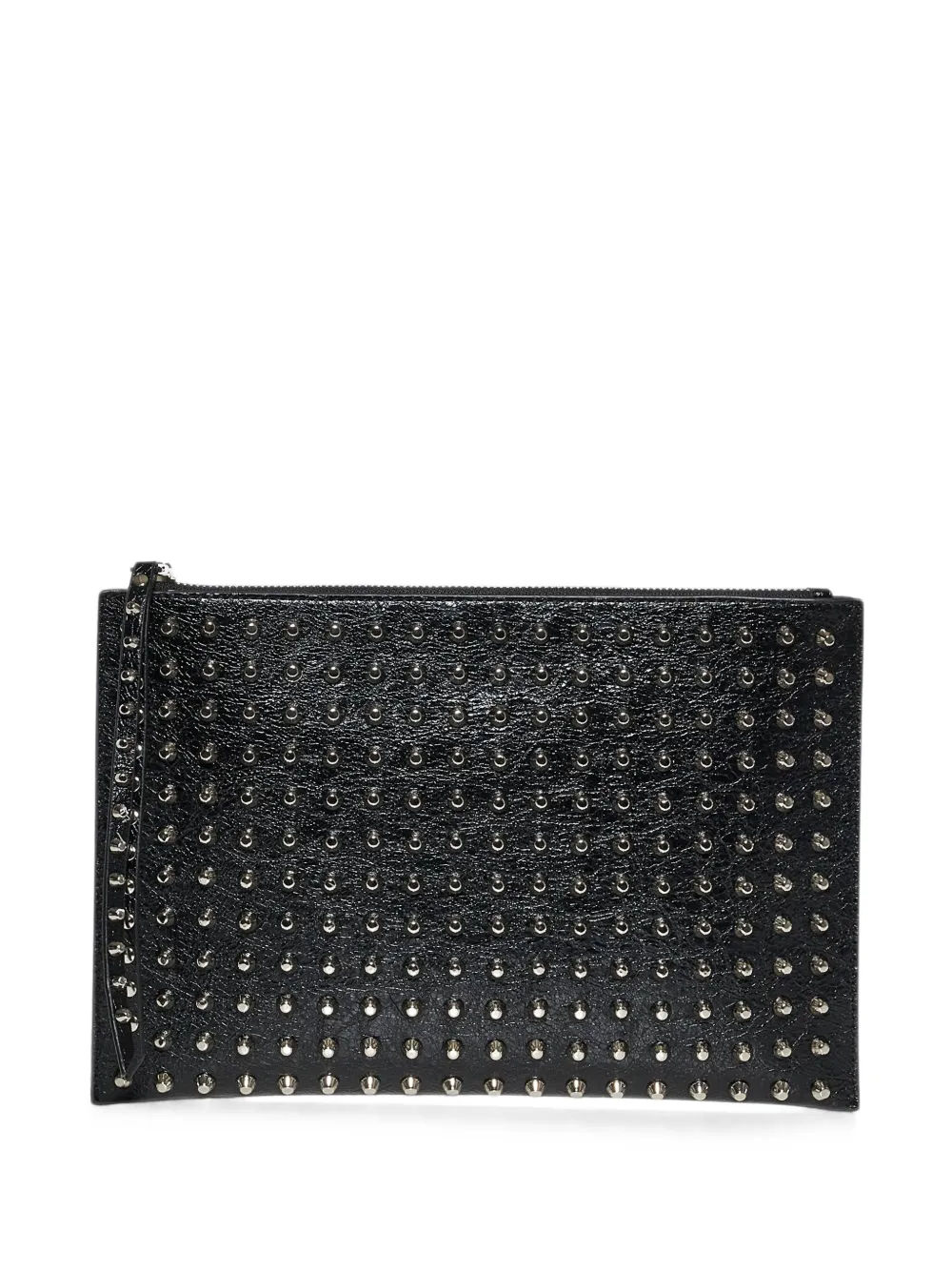 John Richmond stud-embellished clutch bag - Nero