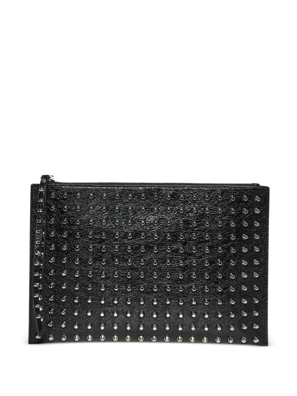 John Richmond stud-embellished clutch bag - Nero