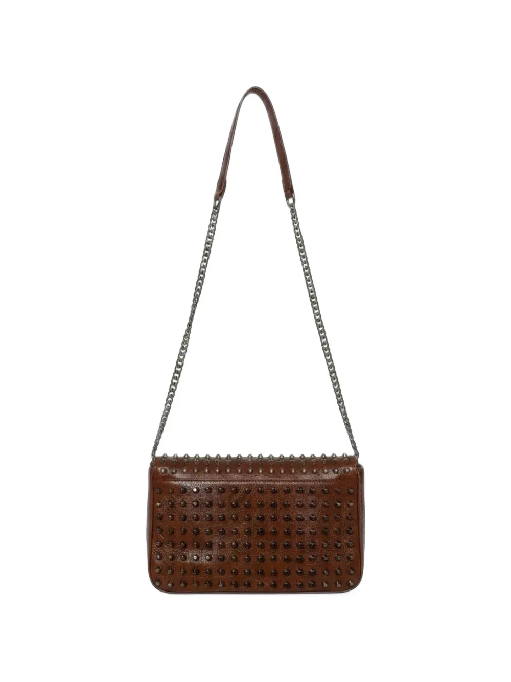 John Richmond studded logo-plaque shoulder bag Bruin