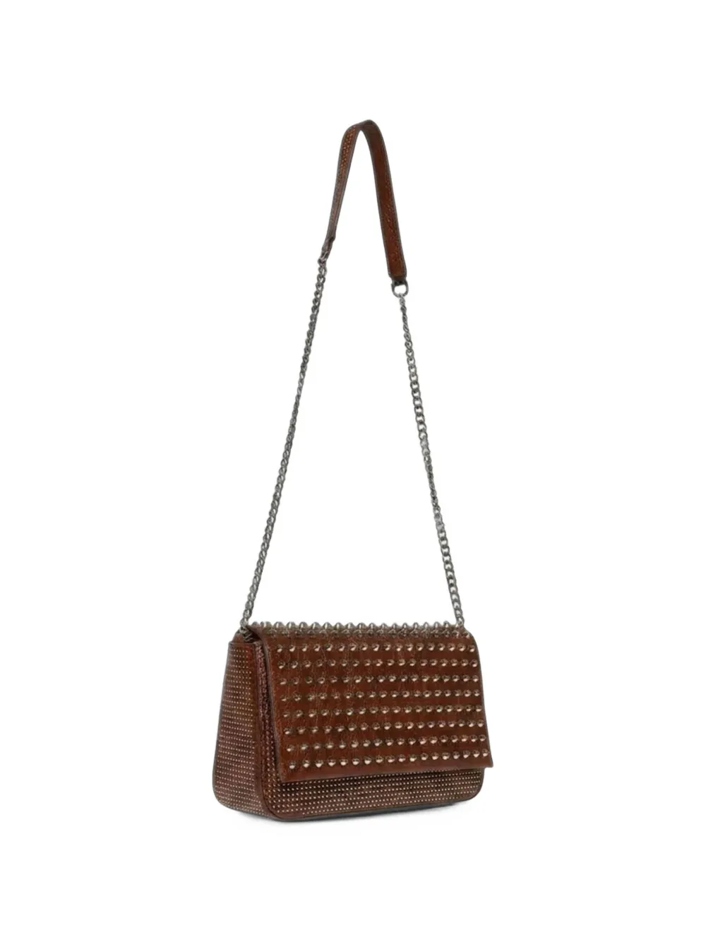 John Richmond studded logo-plaque shoulder bag Bruin