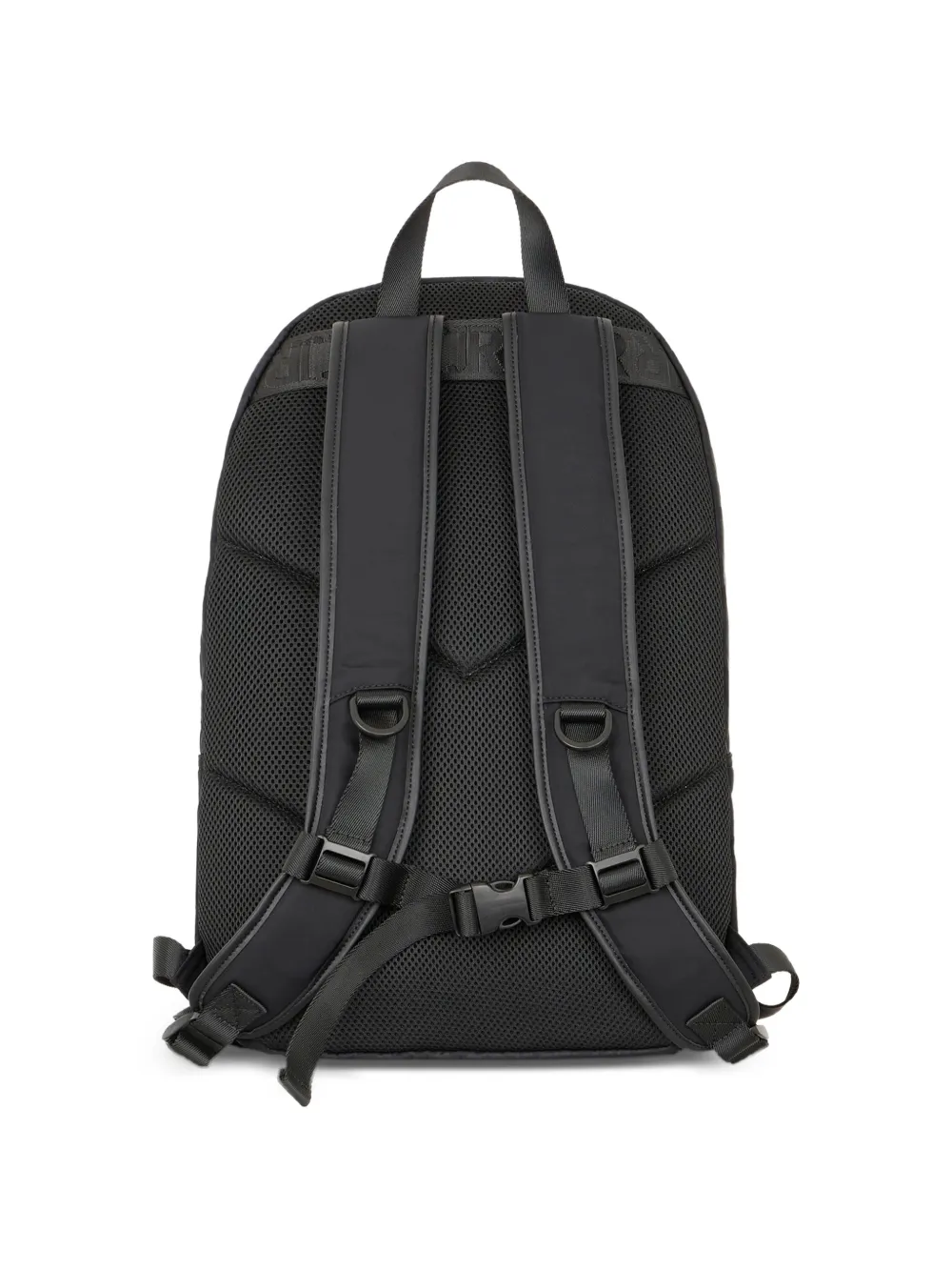 John Richmond Rugzak met jacquard-effect en bungee-koord Zwart