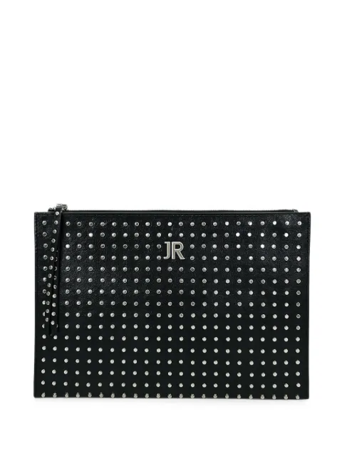 John Richmond stud-embellished clutch bag