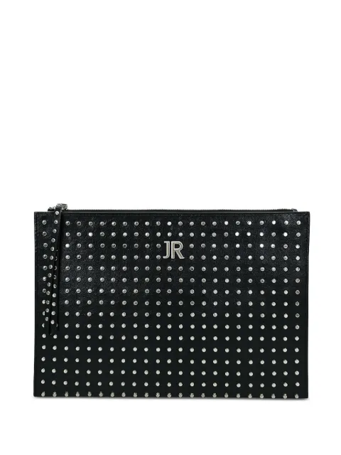 John Richmond stud-embellished clutch bag