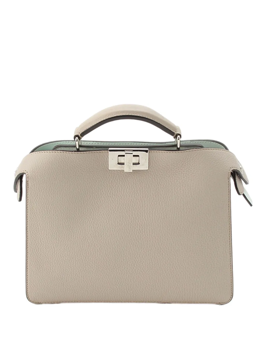 Fendi Pre-Owned 2000-2010 Mini Leather Peekaboo ISeeU satchel - Toni neutri