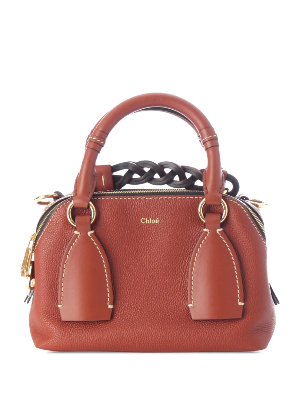 Chloé Pre-Owned 2002-2026 Small Leather Daria satchel - Braun
