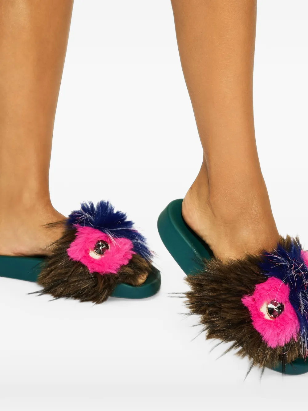 Kurt Geiger London Meena Mascot slippers Bruin