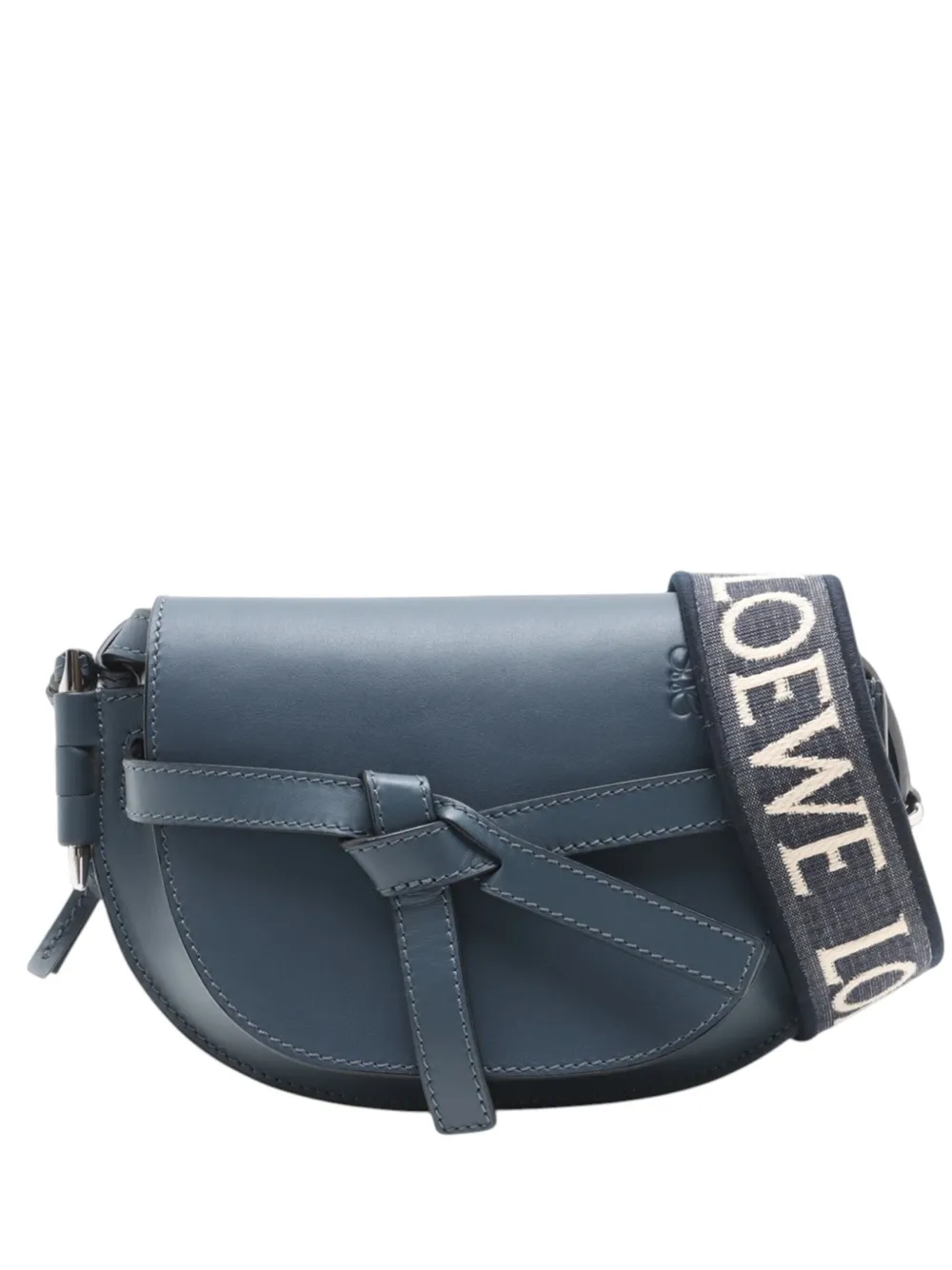 Loewe Pre-Owned 2010-2026 Mini Soft Calf Gate Dual crossbody bag - Blau
