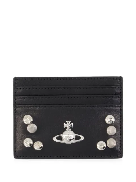 Vivienne Westwood Orb-plaque studded card holder