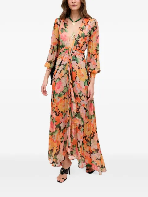 Rixo floral-print silk-chiffon maxi dress
