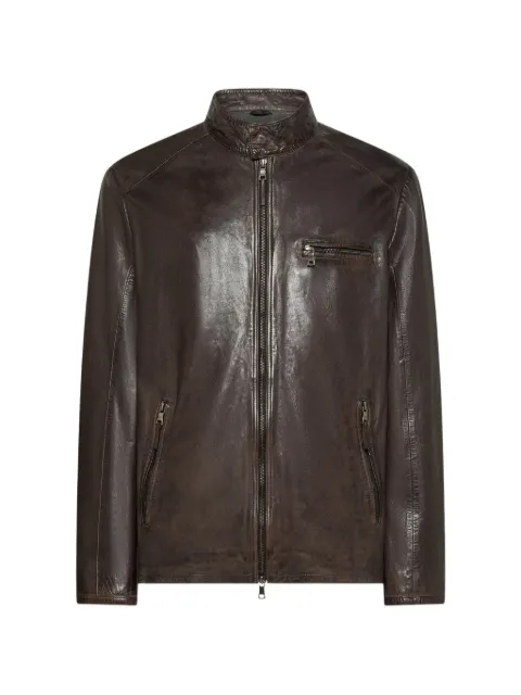 Seventy leather zip-up jacket