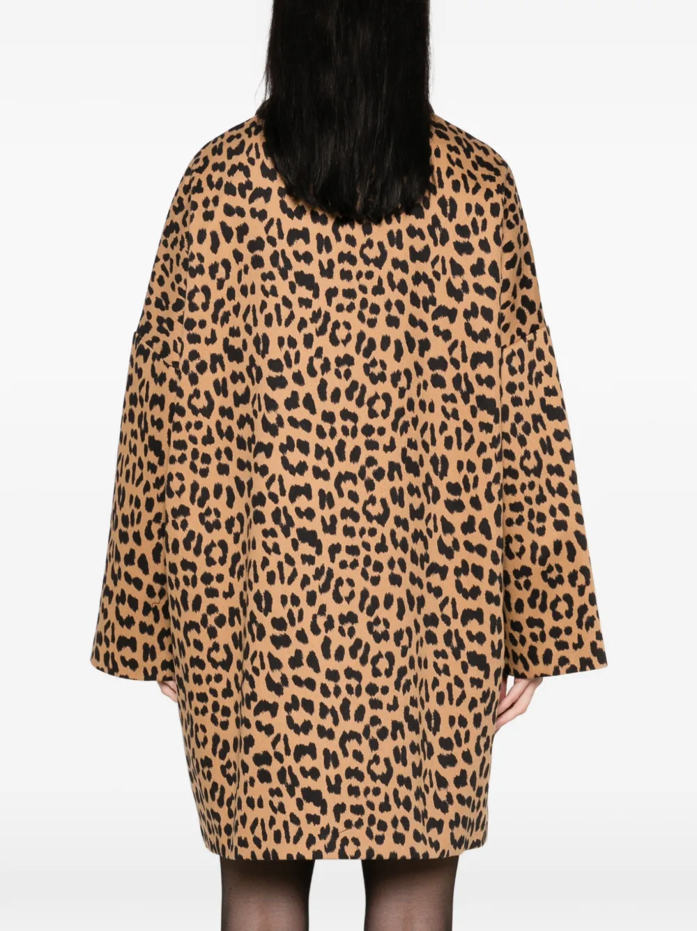 Semicouture Jas met luipaardprint Bruin