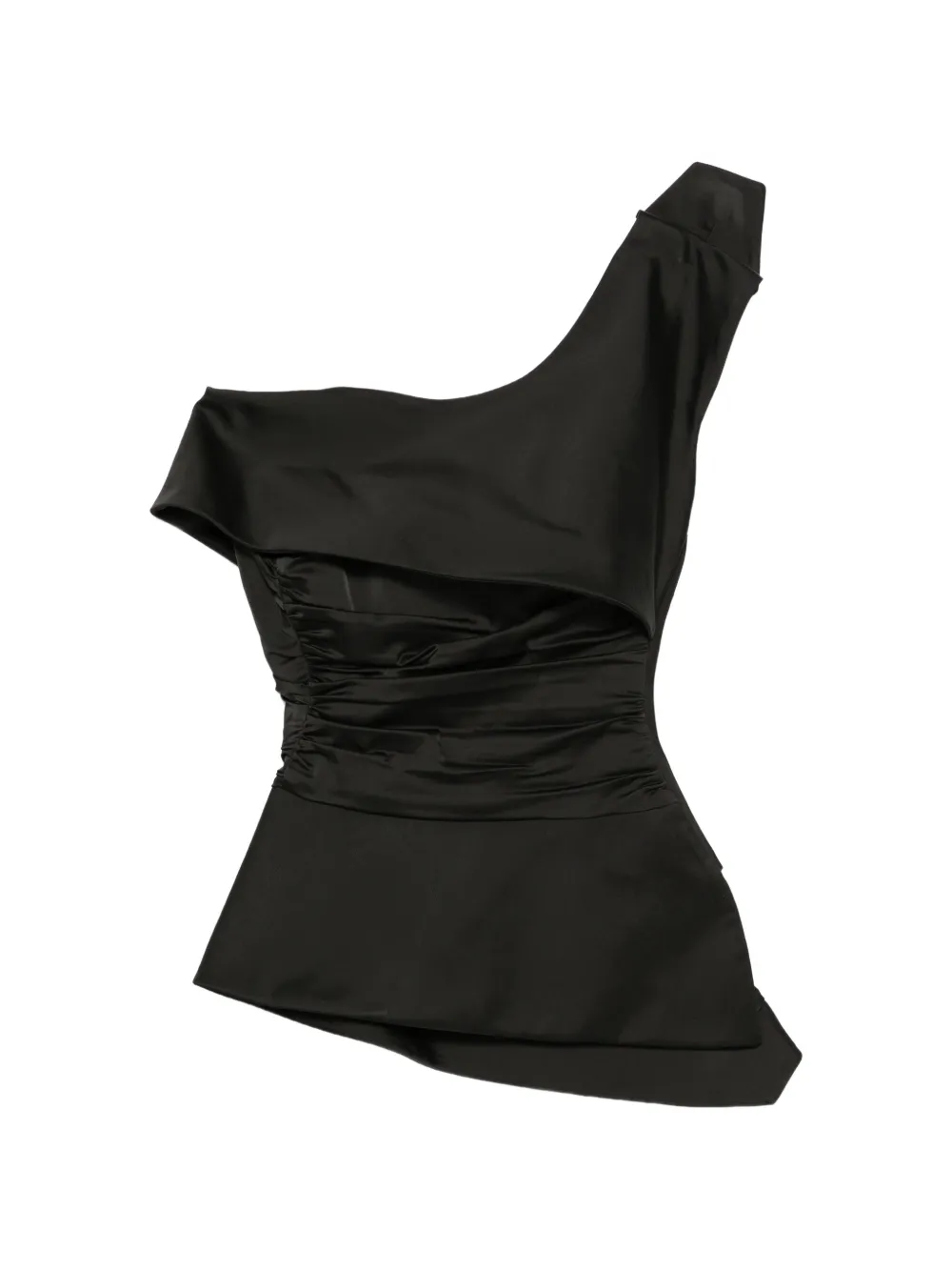 MITILIANE COUTURE one-shoulder draped corset top