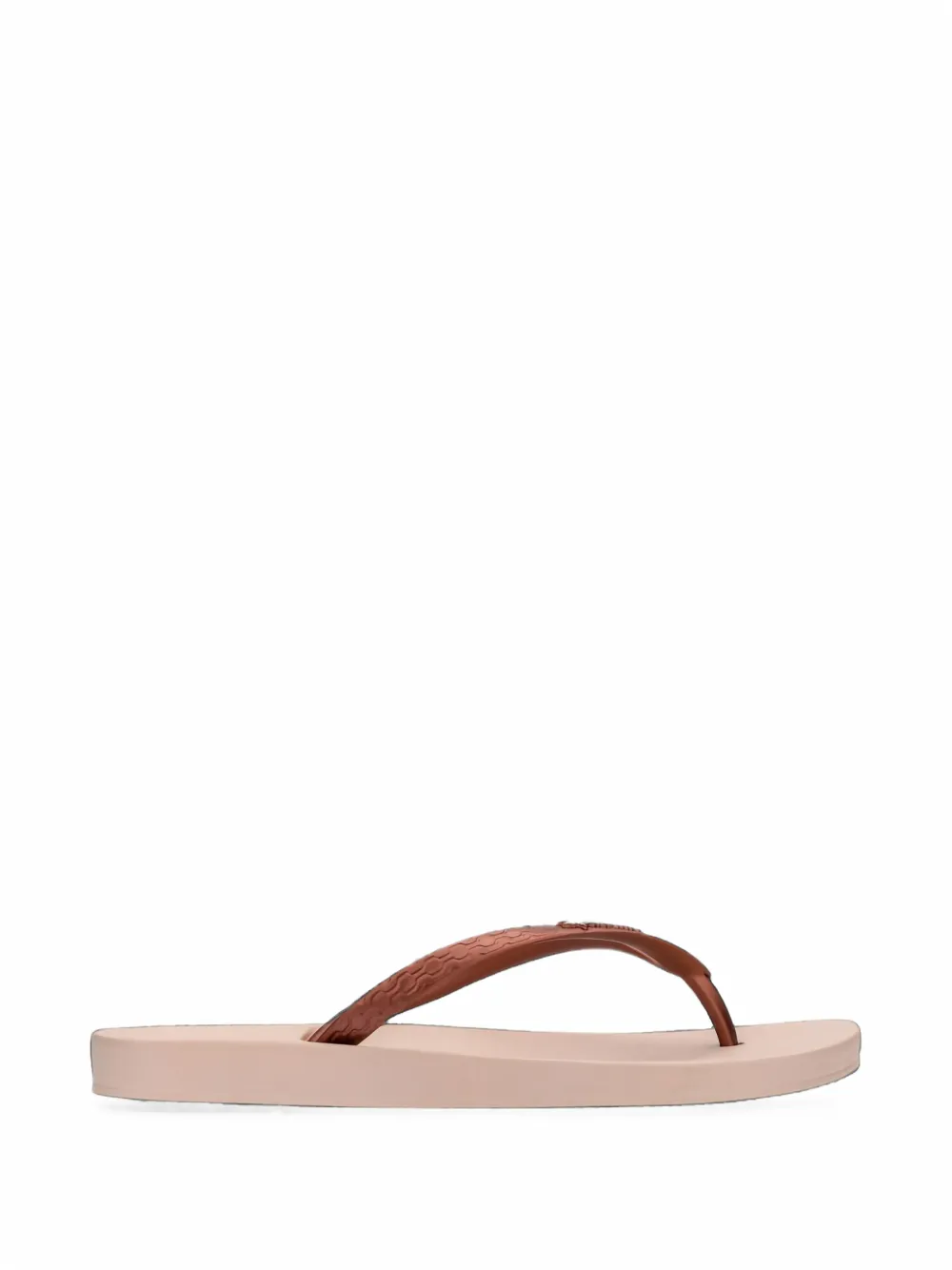 Ipanema Anatomica Tan logo-plaque flip-flops Beige
