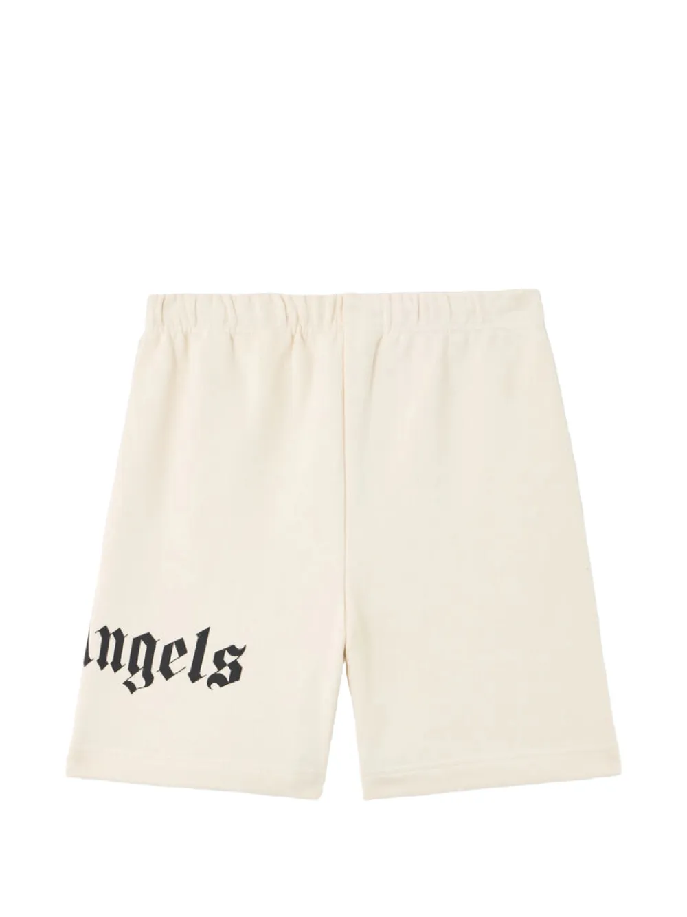Palm Angels Kids Overlogo shorts met katoenen print Beige