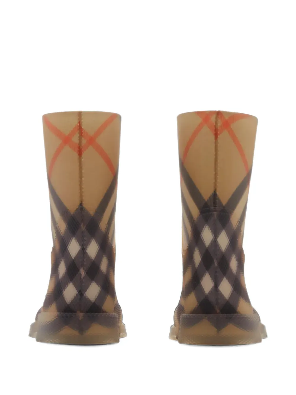 Burberry Kids check boots Beige