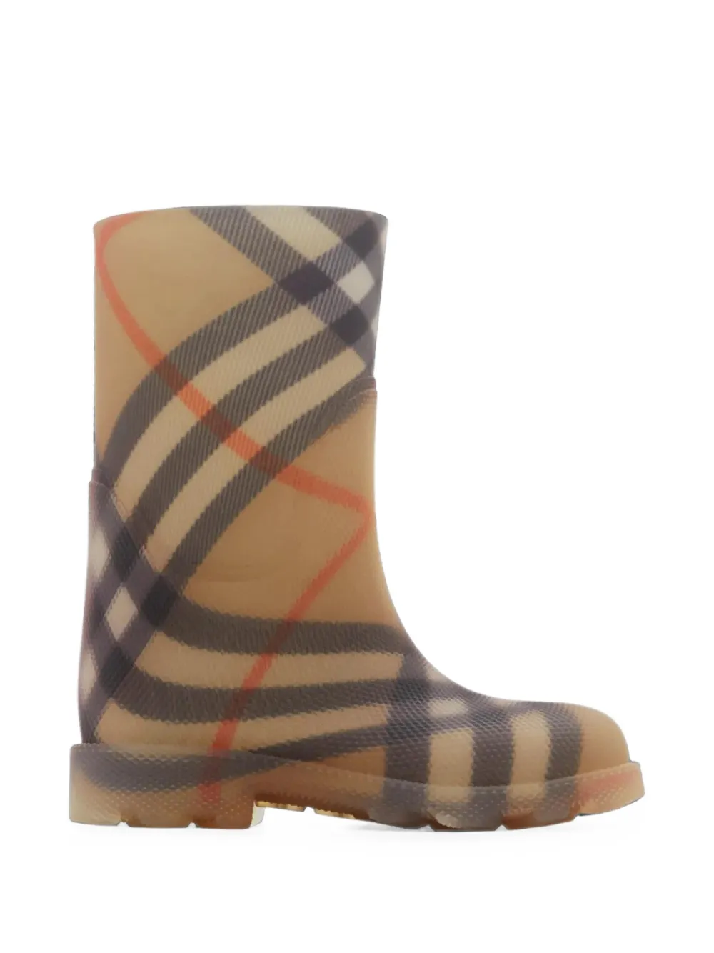 Burberry Kids check boots Beige