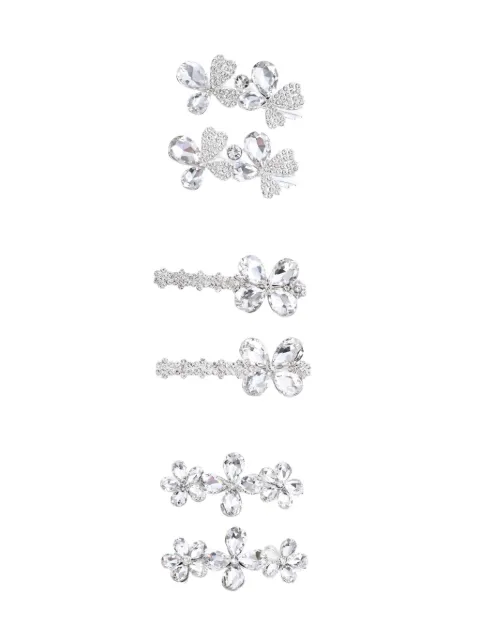 Mimi Tutu set de clips florales Crystal Aura Hair (set de 3)