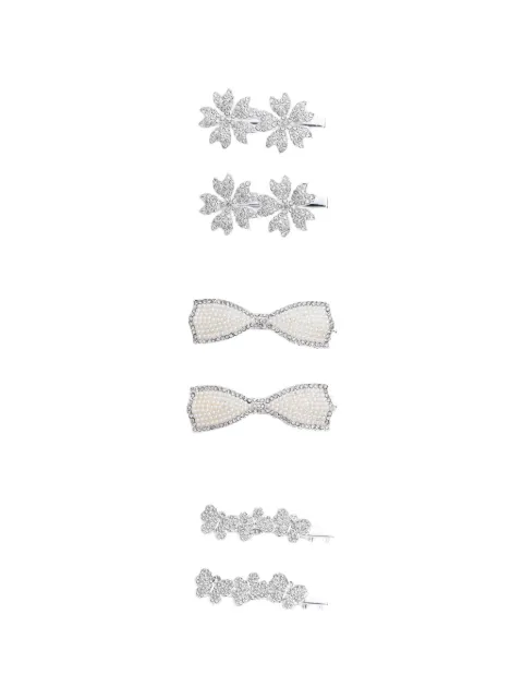 Mimi Tutu crystal-embellished petal hair clips