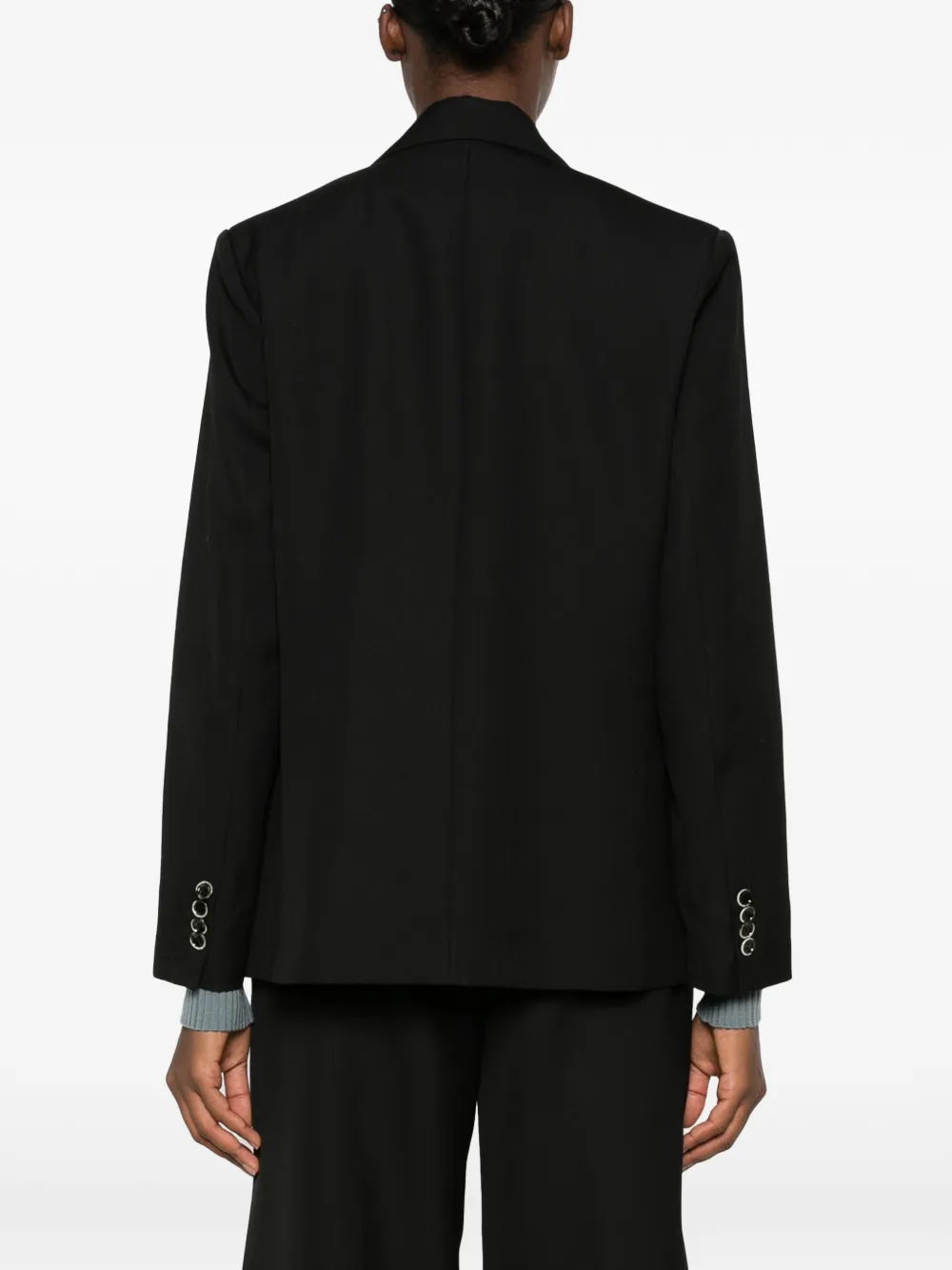 Nine In The Morning Bella single-breasted notched-lapel blazer Zwart