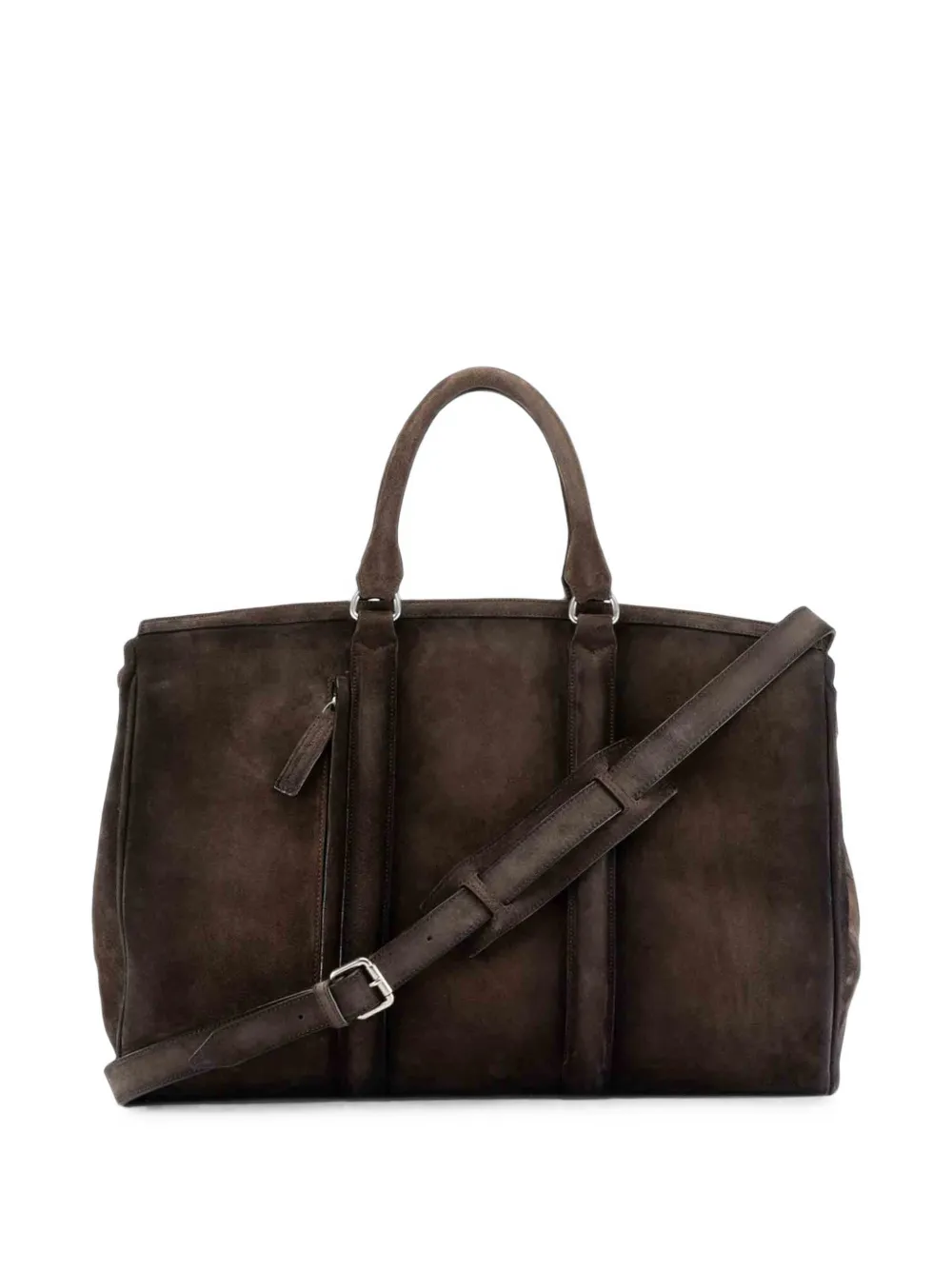 Officine Creative Quentin 009 suède duffeltas Bruin