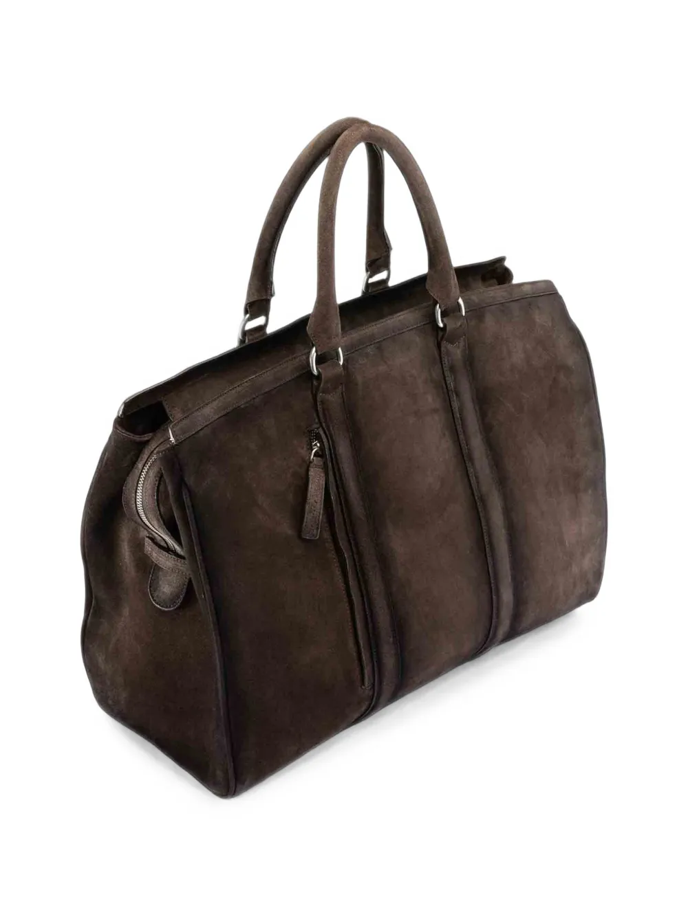 Officine Creative Quentin 009 suède duffeltas Bruin