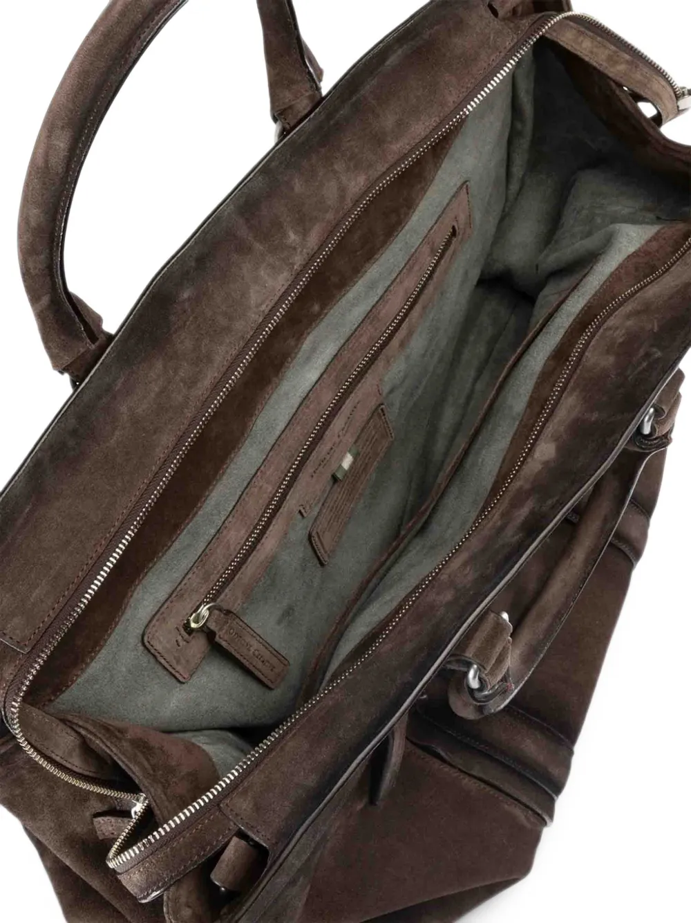 Officine Creative Quentin 009 suède duffeltas Bruin