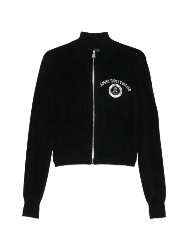 Amiri Logo-embroidered Cardigan in Black