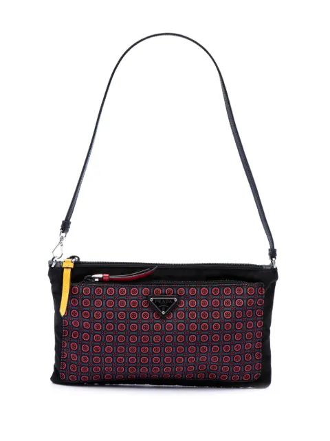 Prada Pre-Owned Borsa a spalla Tessuto Stampato Geometric 2000-2013