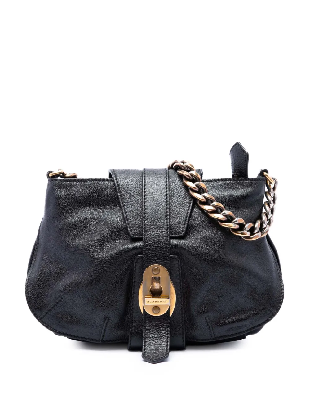 Burberry Pre-Owned 2000-2017 Small Grained Calfskin Holyoake crossbody bag - Nero