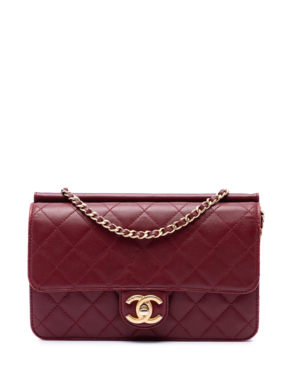 2013-2014 Medium Quilted Lambskin Crossing Times Flap crossbody bag