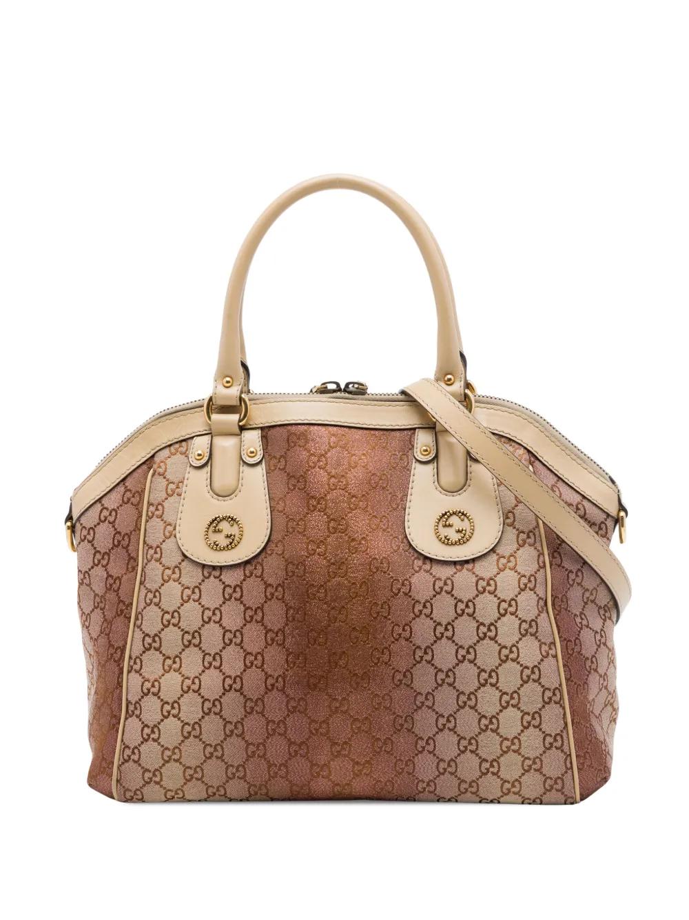 Gucci Pre-Owned 2016-2026 Medium GG Lurex Scarlett satchel - Braun