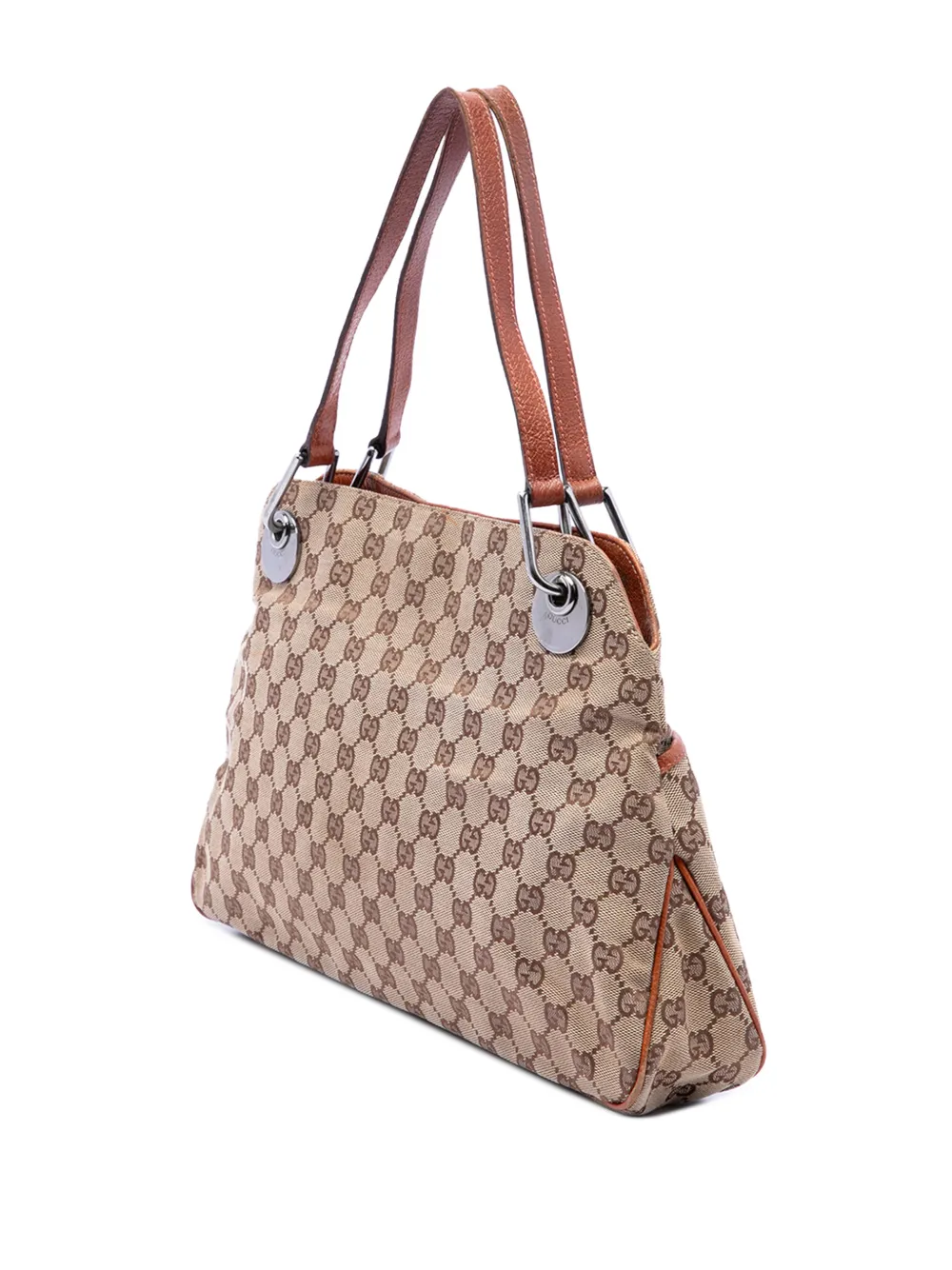 Gucci Pre-Owned 2000-2015 GG Canvas Eclipse schoudertas Beige
