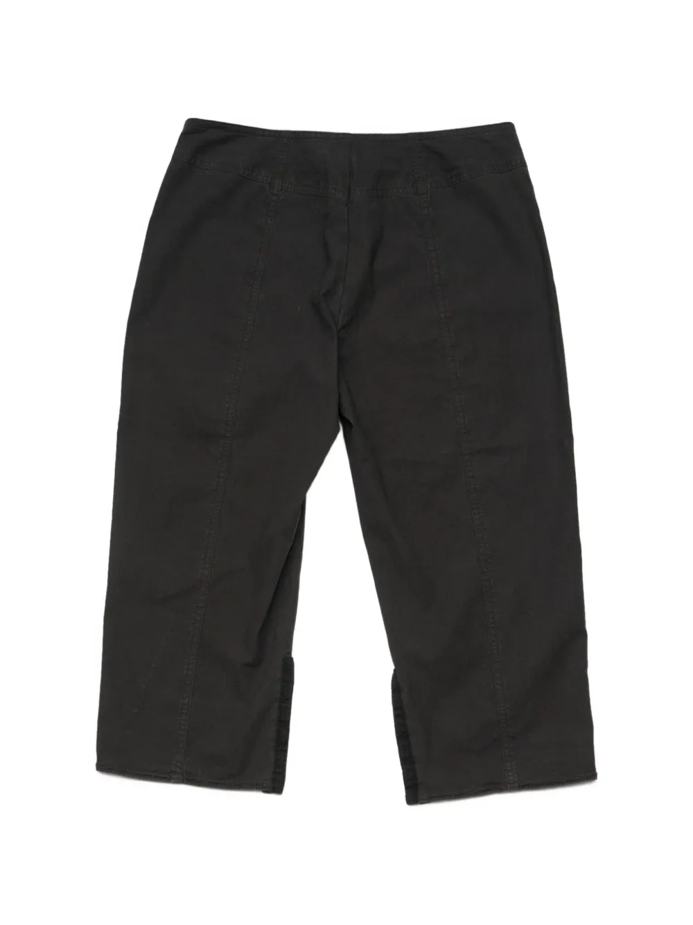 Stockholm Surfboard Club hook-and-eye cropped trousers - Nero